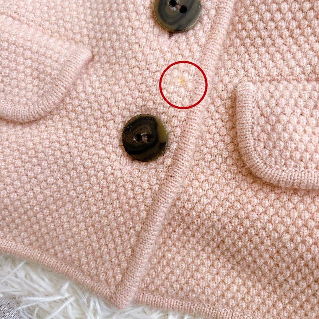 FOXEY BOUTIQUE カシミヤ　ニット　ジャケット　ピンク　日本製　38