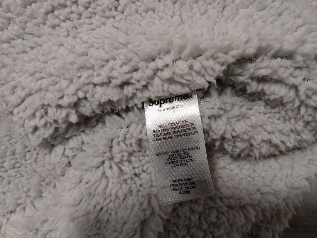 ジャケット・アウター supreme faux shearling lined work shirt