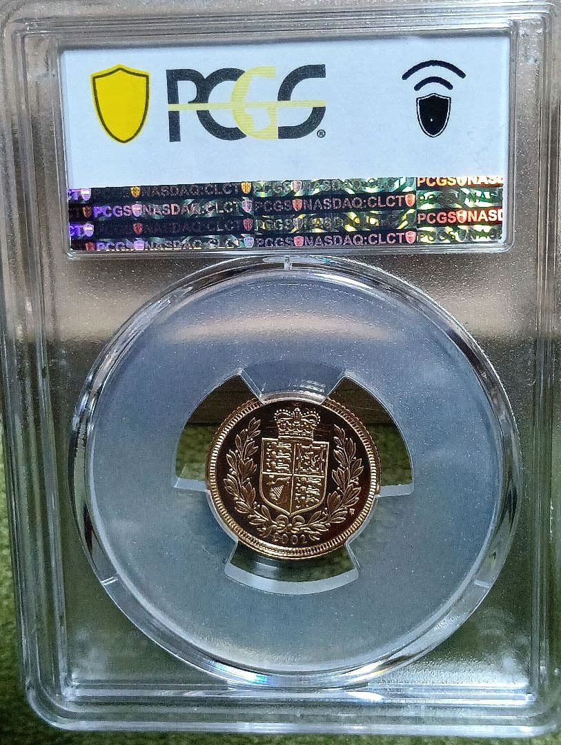 PCGS イギリス　2002 PR70 DCAM 1/2ソブリン　ジュビリー