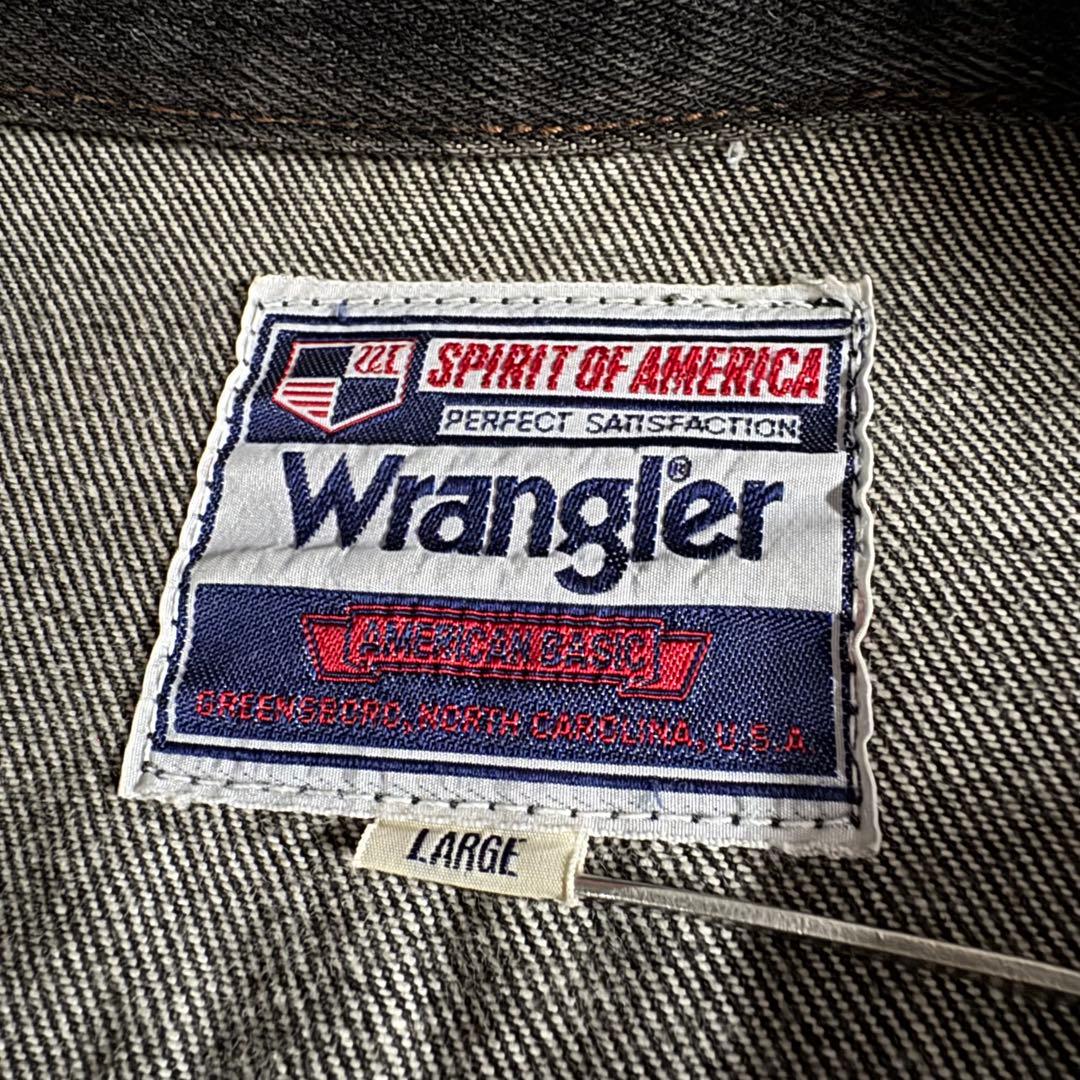 ジャケット・アウター 90s wrangler black denim trucker jacket