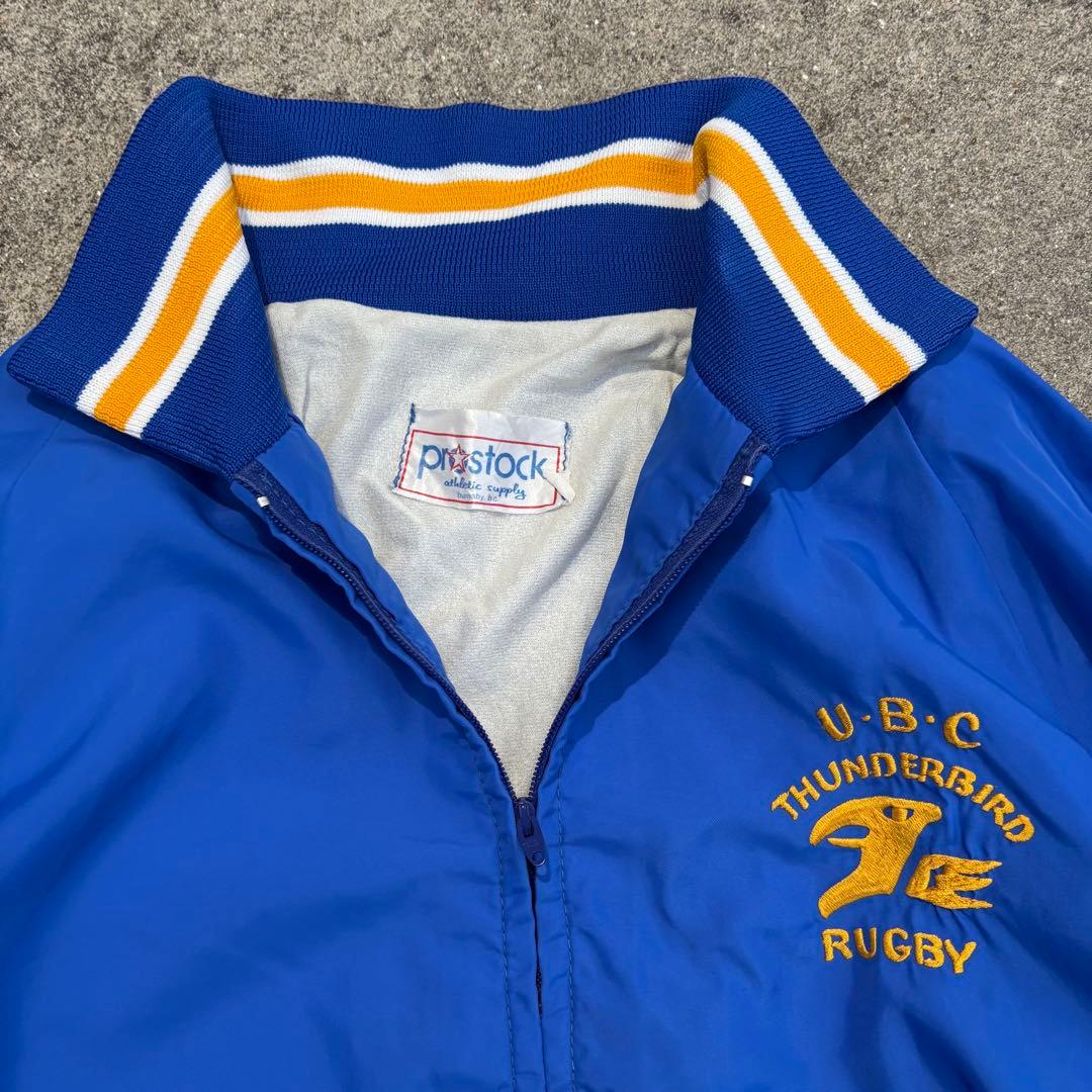 90s UBC RUGBY ナイロンプルオーバー TALONジップ アメカジ