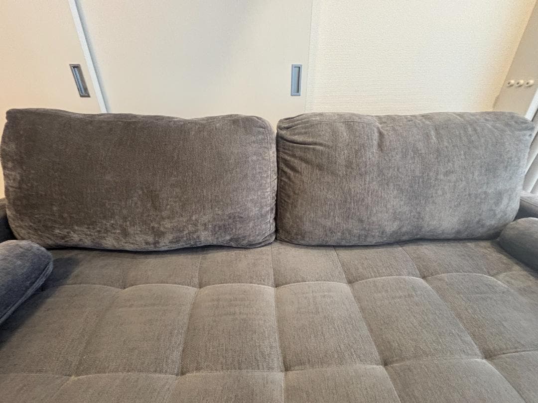 【美品】NOCE 3人掛けソファ グレー（幅180cm）