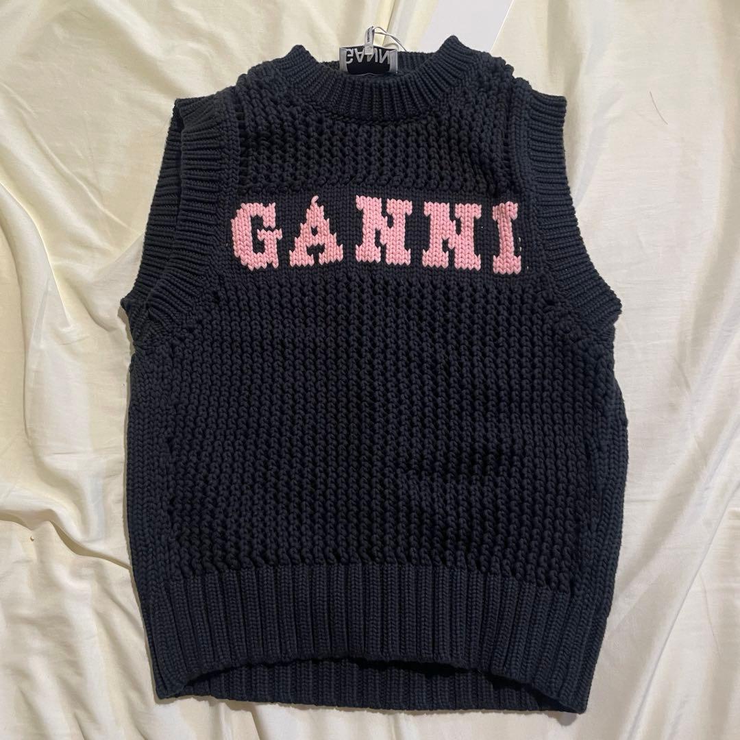 GANNI ニットベスト Cotton Rope Vest