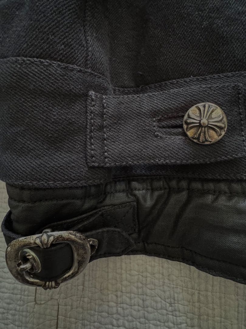 CHROME HEARTS ワックスドコットンアーム切替Gジャンデニムジャケット