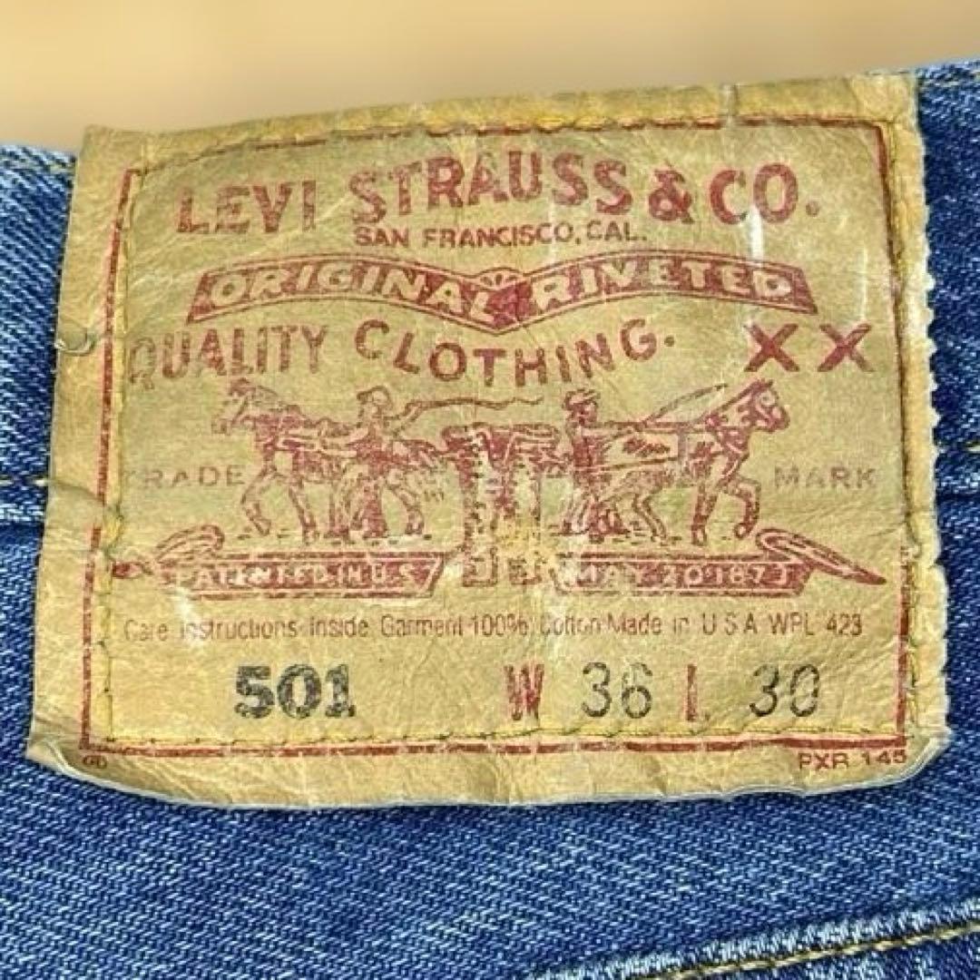 【90s USA Levi's 501 W36 93米国最終モデル】522 美品