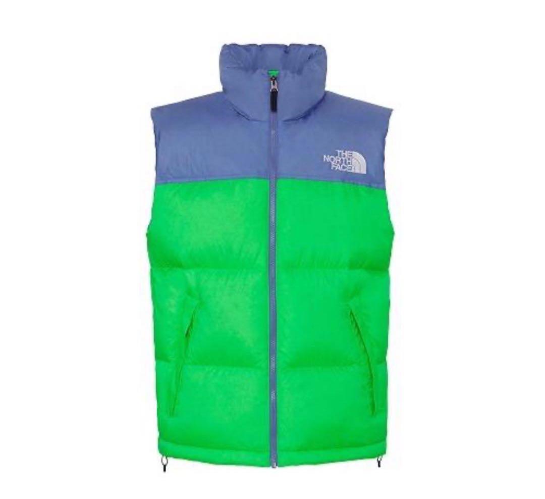 r*p様 爆裂　THE NORTH FACE ダウンベスト グリーン/ブルー