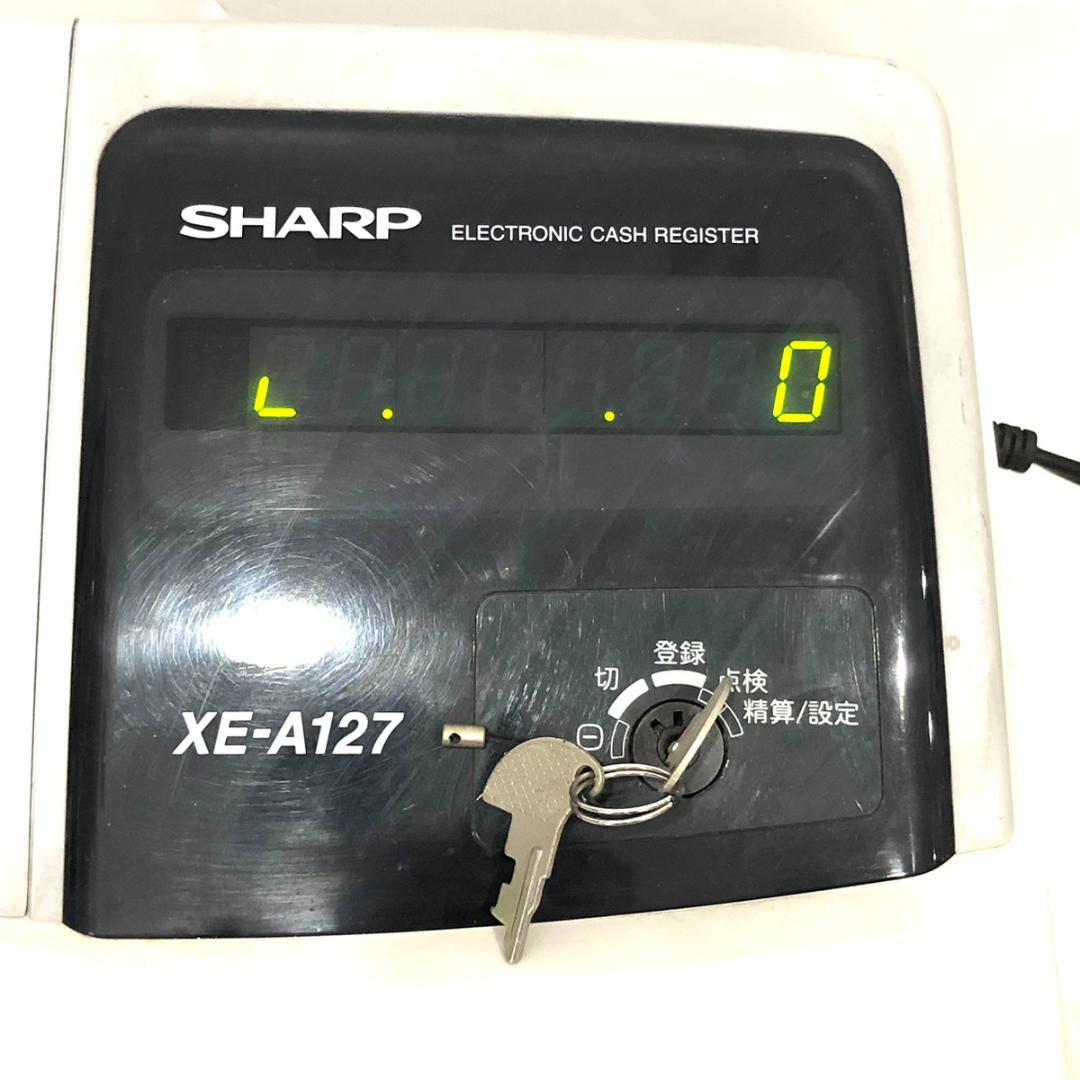 SHARP シャープ レジスター XE-A127 製造番号6D001495