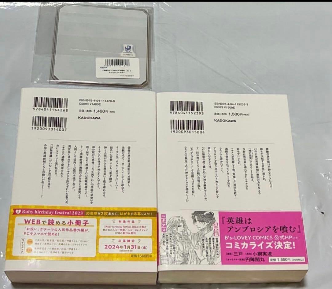 212(BL小説) 小綱 実波　作品　9冊