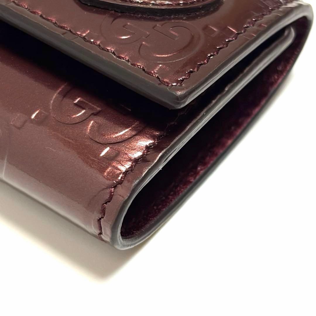 GUCCI キーケース ラブリー ハートロゴ レザー 美品 未使用 箱付き