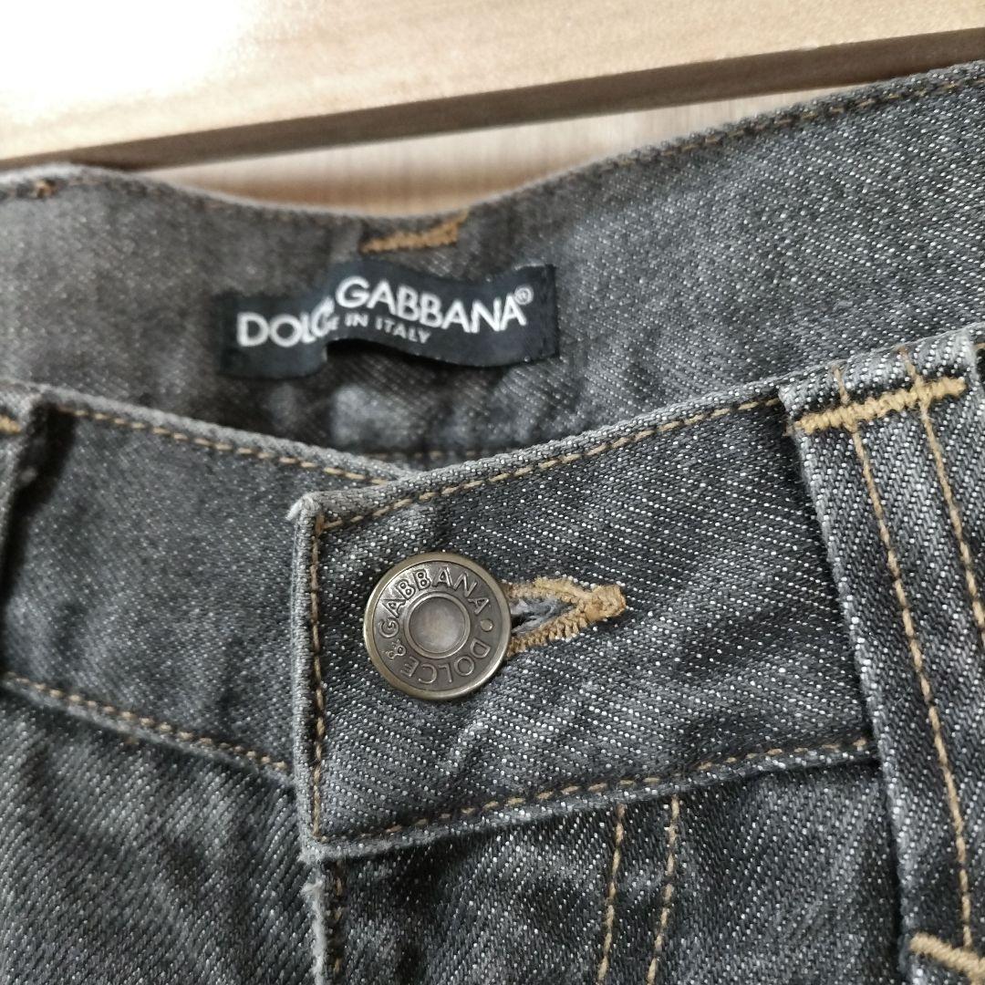 DOLCE&GABBANA ダークグレーストレートデニム F