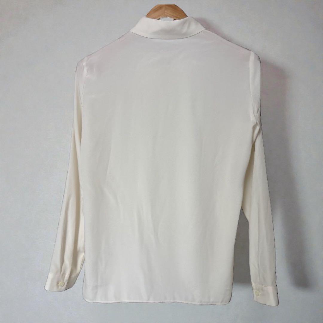 【美品】ANAYI ブラウス 38 アイボリー ビジューボタン セレモニー