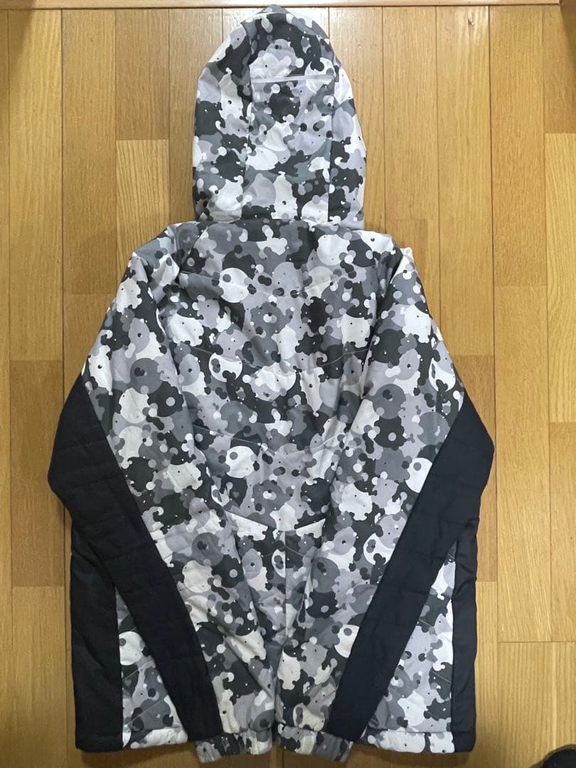 OAKLEY 中綿ジャケット XL 迷彩柄 保温 防寒フード付