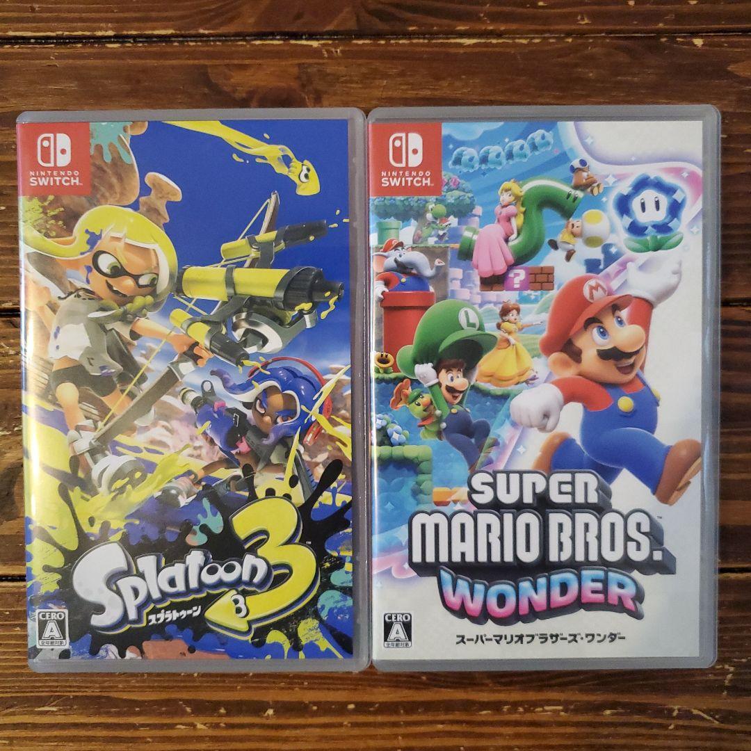 Switch スプラトゥーン3、スーパーマリオブラザーズ ワンダーのセット