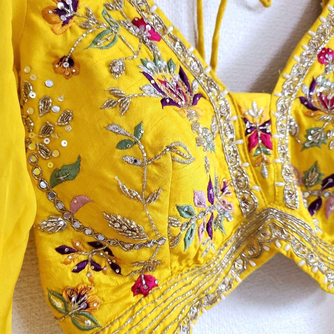 sale! yellow ボリウッドパーティードレス　ベリーダンス セットアップ