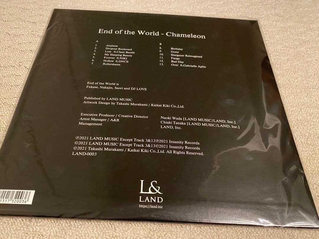 end of the world Chameleon LP アナログ レコード