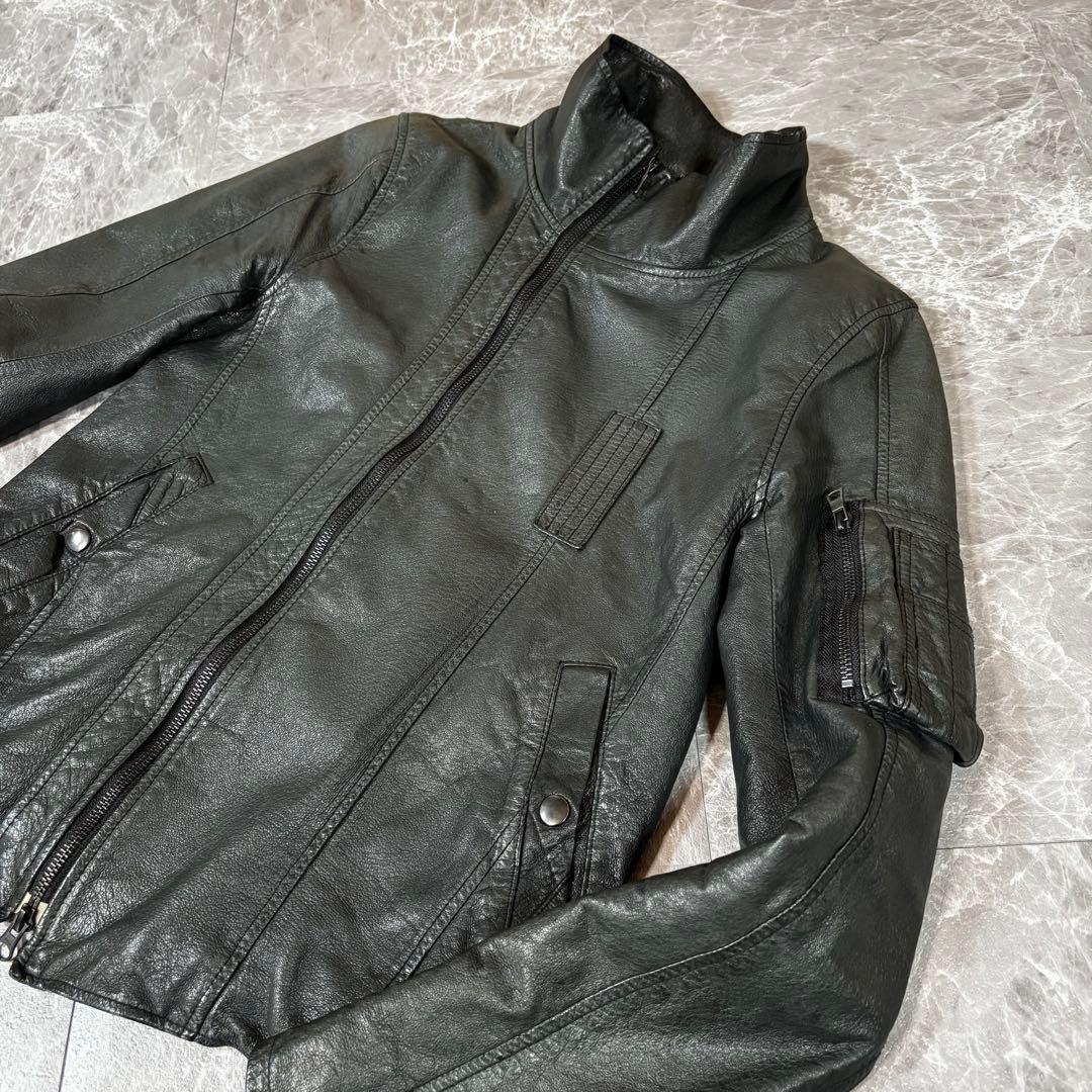 00s【archive】gimmick riders jacket/Y2K/本革