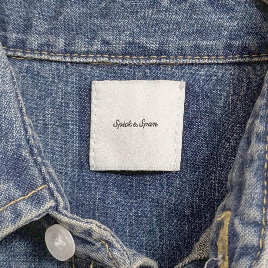 良品 25SS 24AW Spick and Span ショートデニムシャツ