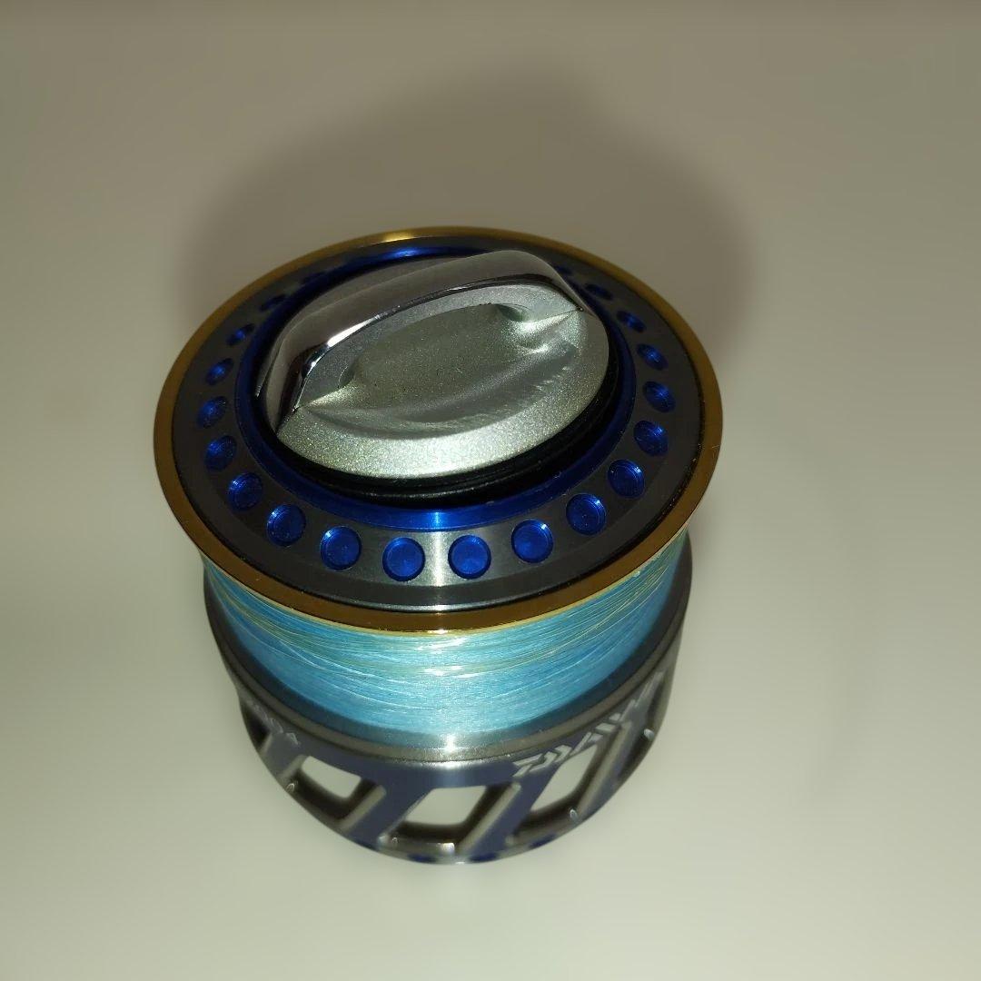 DAIWA ダイワ07ルビアス　RCSスプール　カスタムノブ　ブルー
