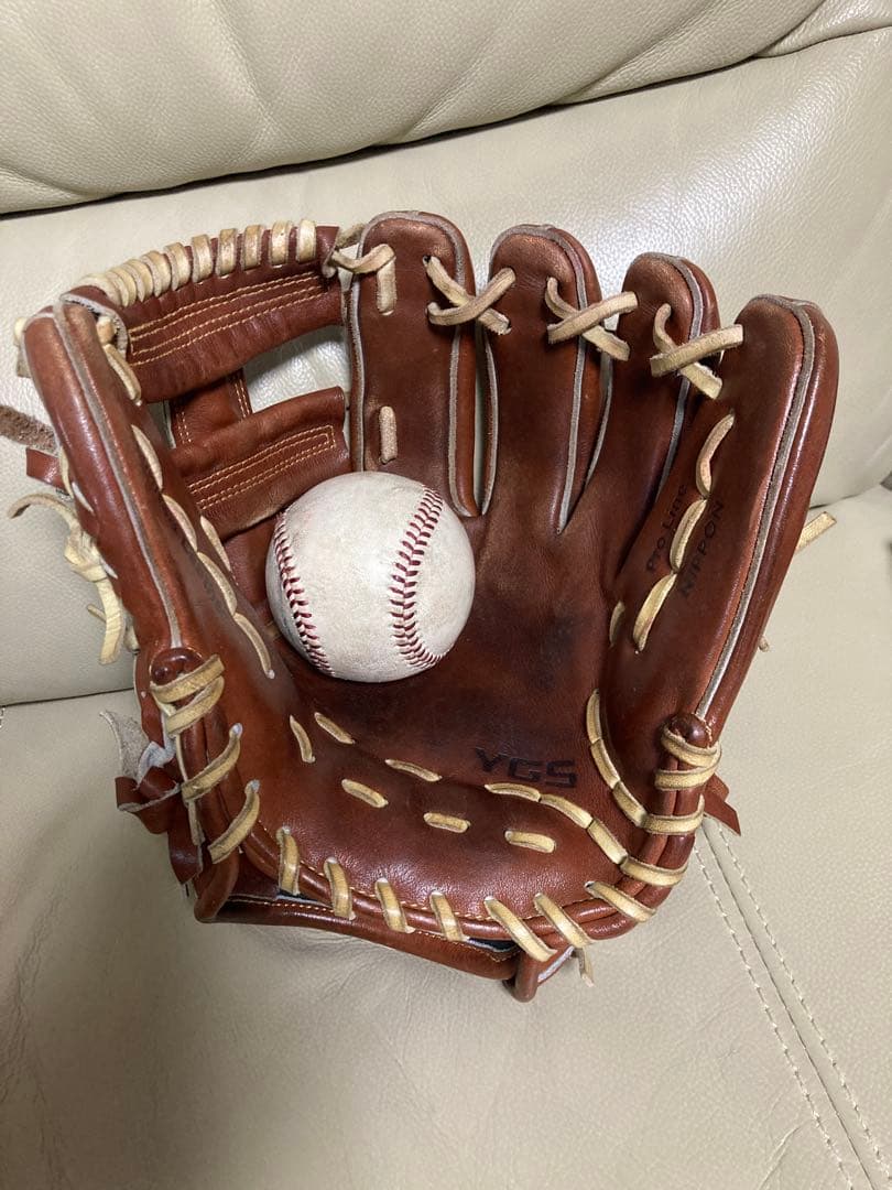 YGS 山本グラブスタジオ 硬式　ブラウン 右投げ用　約28cm日本製【美品】