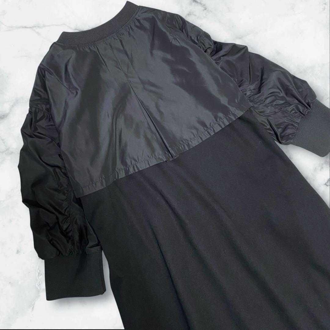 美品！ PLUS OTO.HA MA1ライクワンピース　BLACK