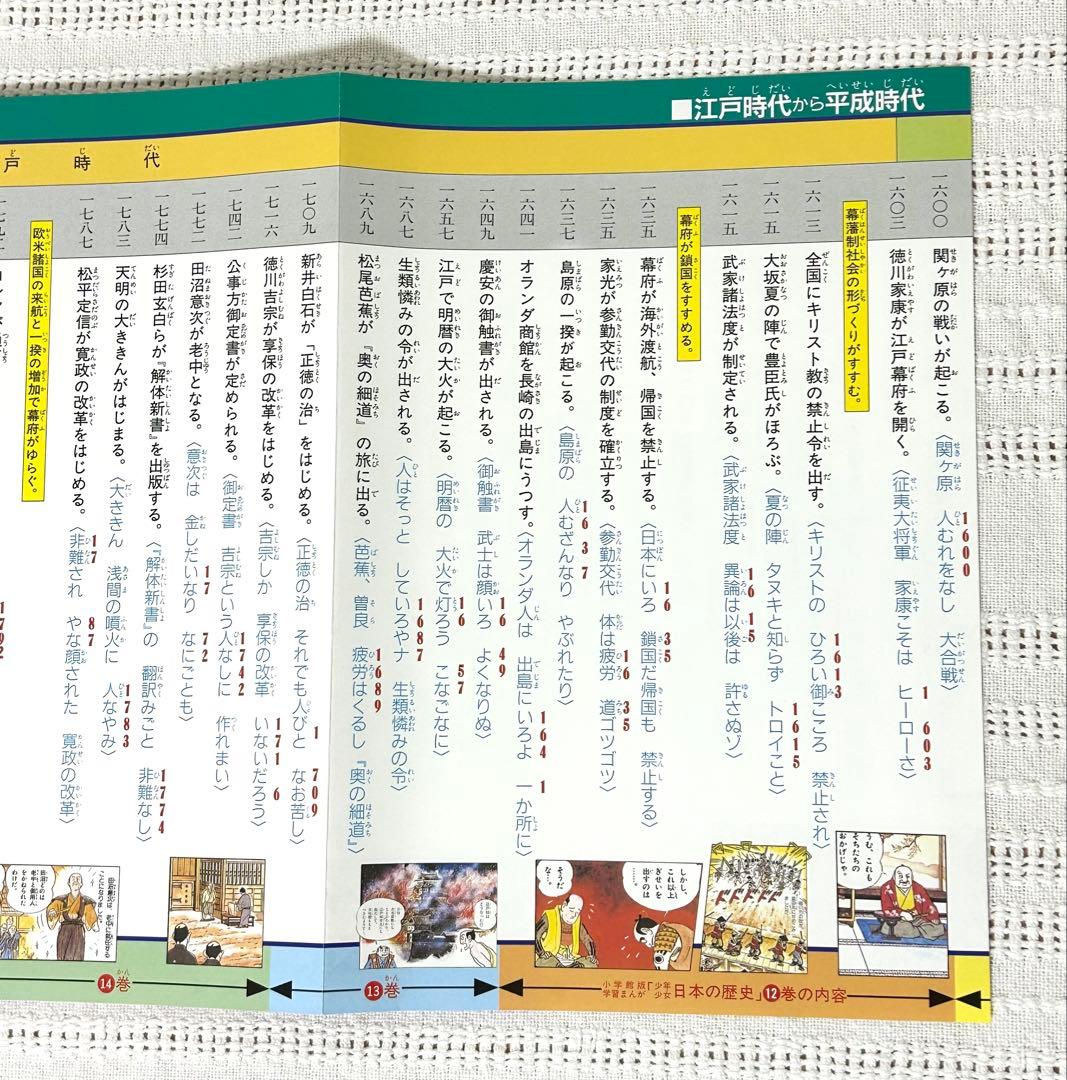 【最終お値下げ】美品　日本の歴史 23冊全巻セット　学習まんが　歴史年表・箱付き