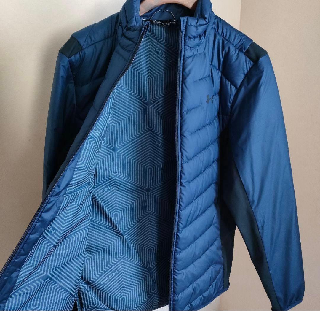 アンダーアーマー 中綿 ジャケット COLD GEAR 紺 ストレッチ M