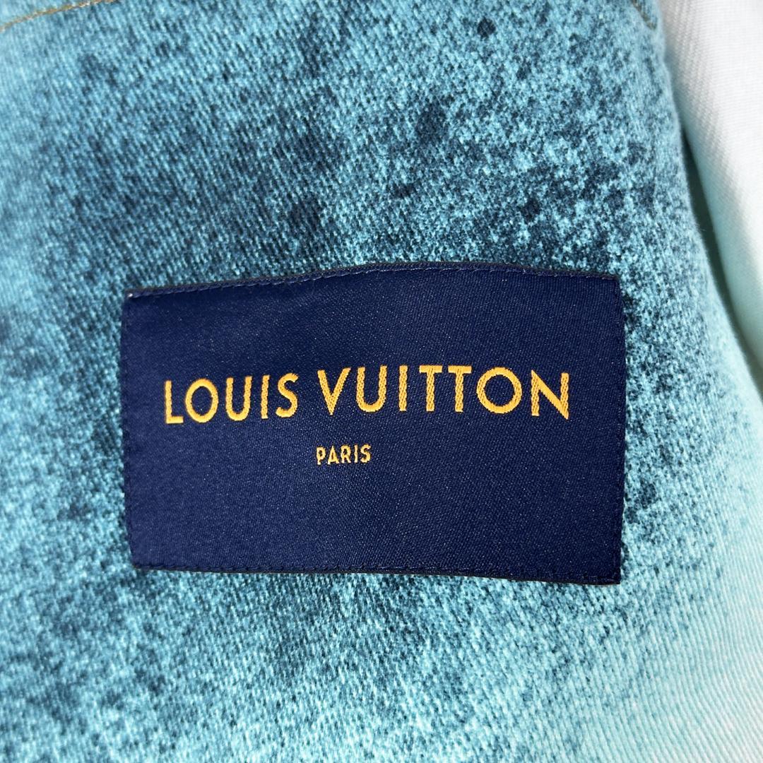 LOUIS VUITTON 23SS スプレーモノグラムデニムジャケット 50