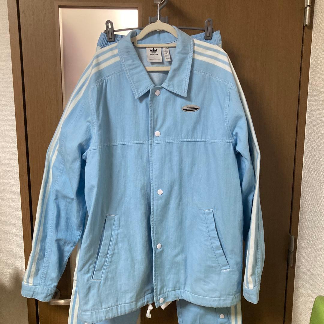 adidas デニム　セットアップ　R.Y.V.デニムジャケット　トラックパンツ
