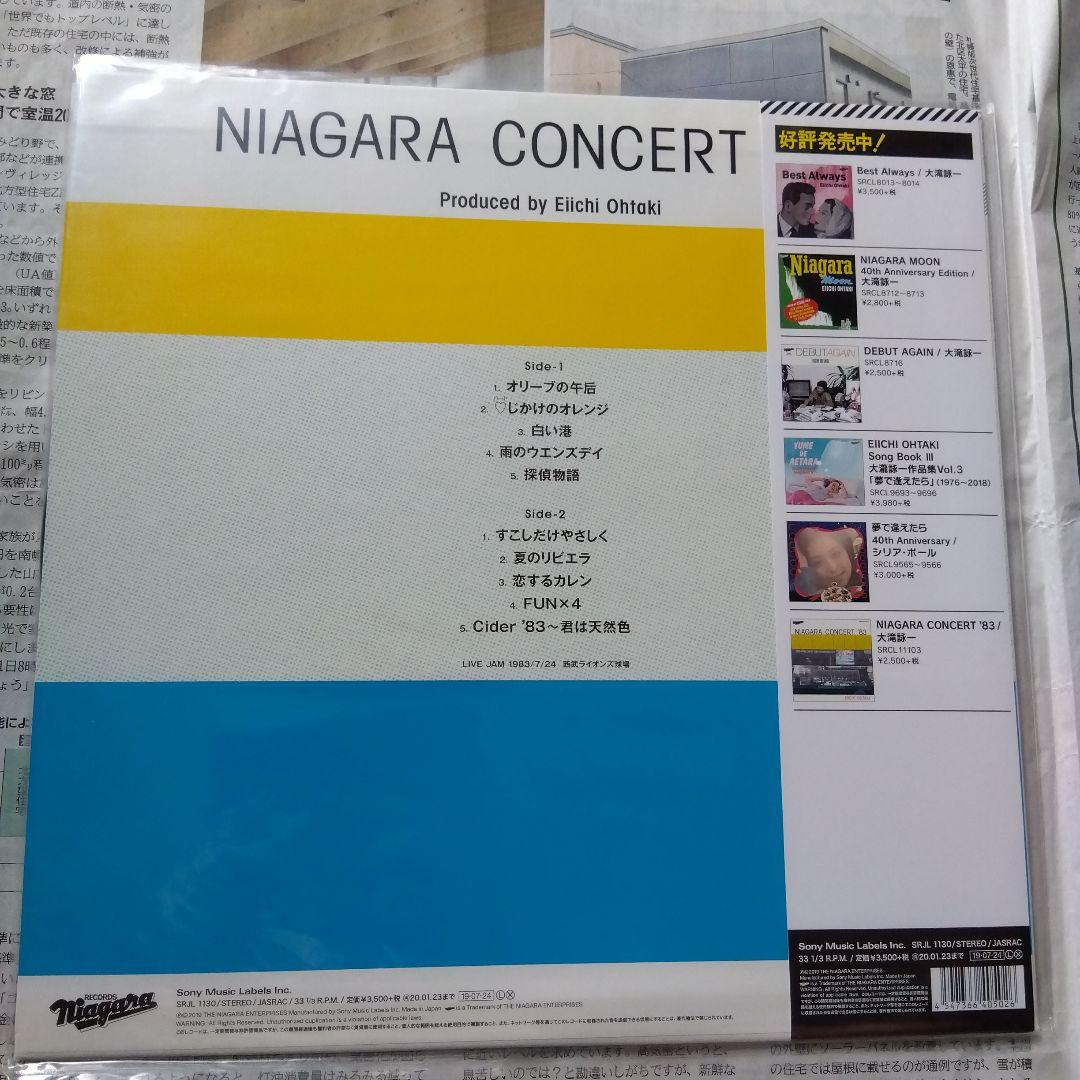 ヒ*ロ様 大滝詠一　NIAGARA CONCERT ’83　アナログ　レコード
