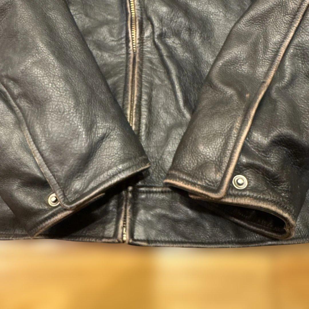 WILSONS LEATHER 肉厚ブラックレザージャケット XL