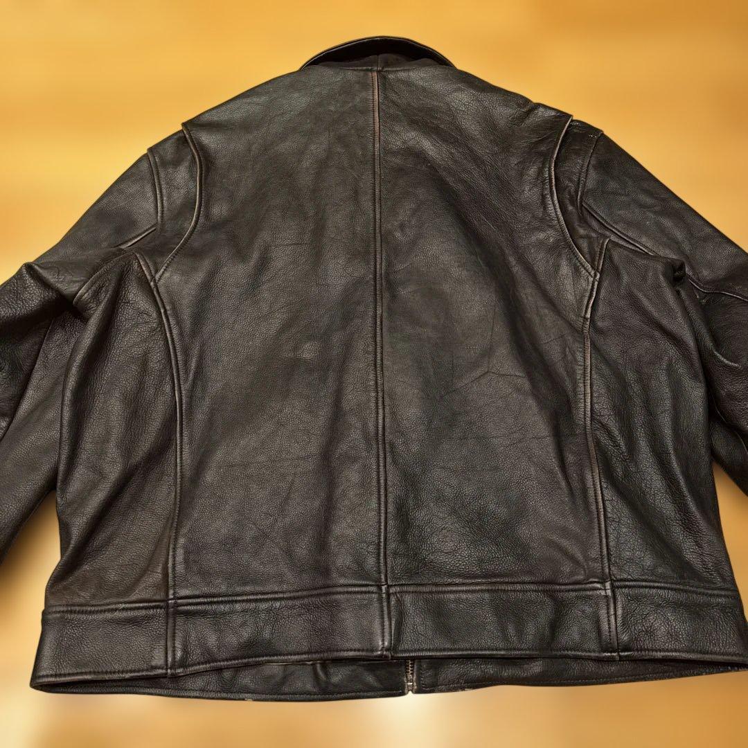 WILSONS LEATHER 肉厚ブラックレザージャケット XL
