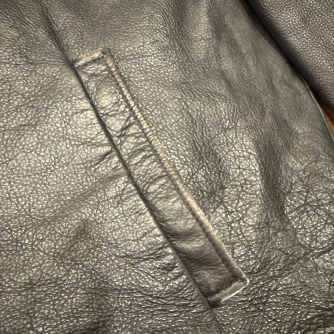 WILSONS LEATHER 肉厚ブラックレザージャケット XL