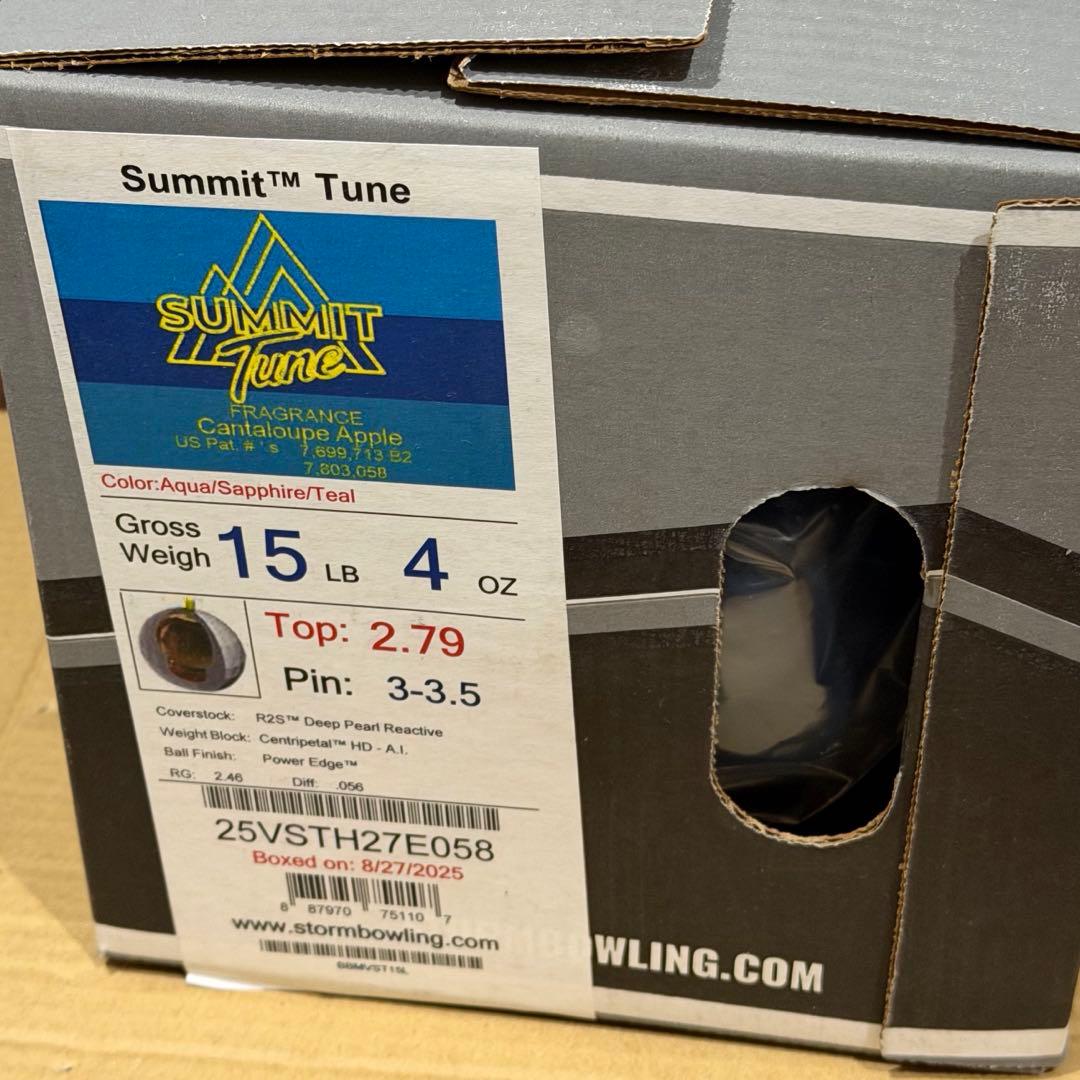 サミットチューン 新品未使用品 15ポンド ストーム ボウリングボール