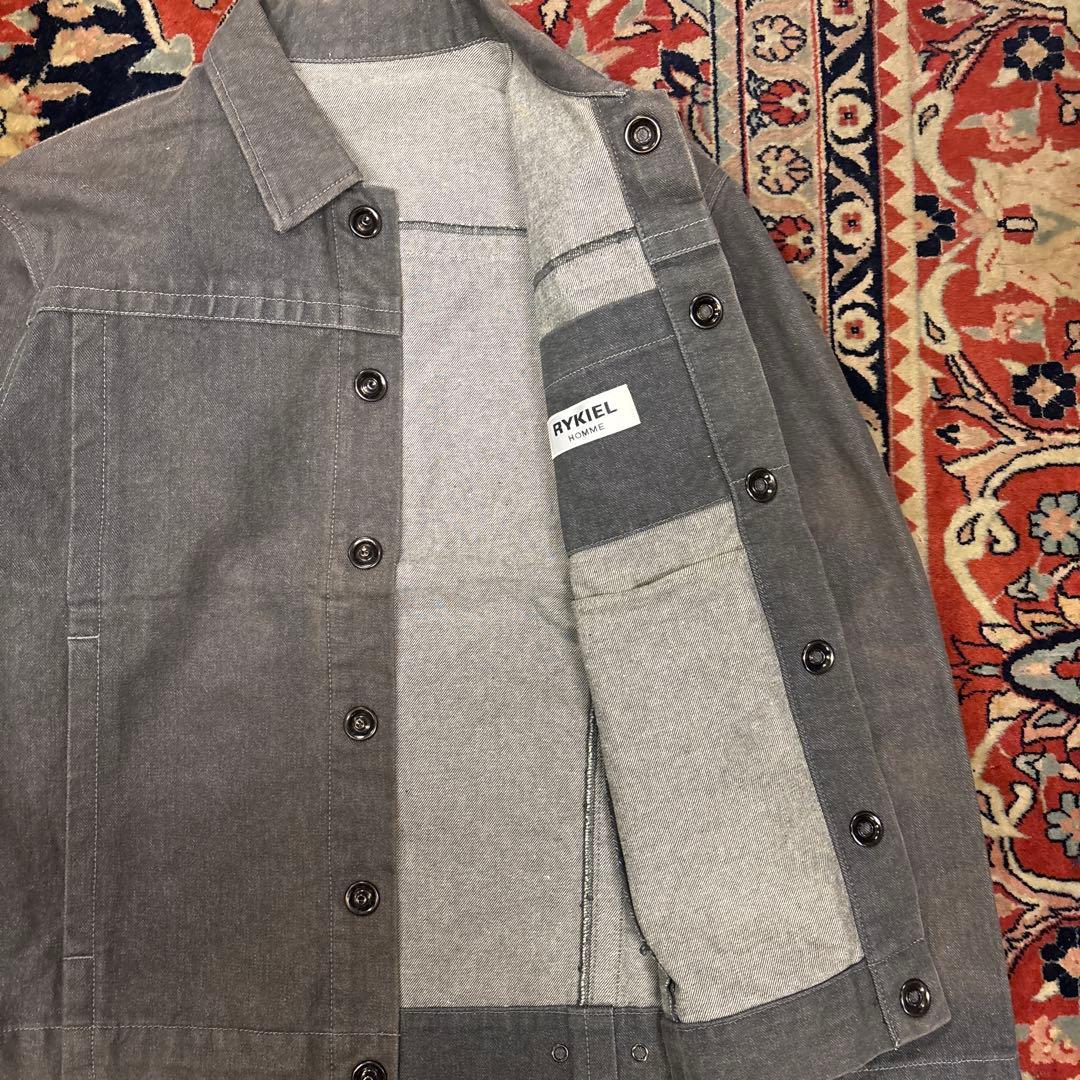 RYKIEL HOMME グレーデニムジャケット ミニマル　ユーロ　モード