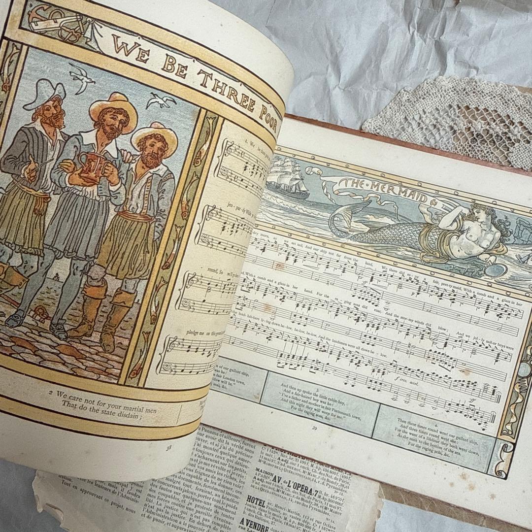 1883年アンティーク美しい挿絵の絵本イギリス洋書　古書ジャンクジャーナルに