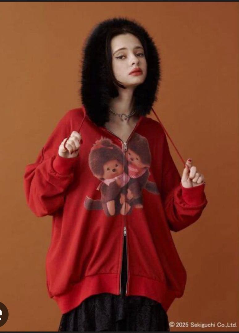 即購入OK‼️monchhichi×jouetie ZIPフーディ ジップパーカー