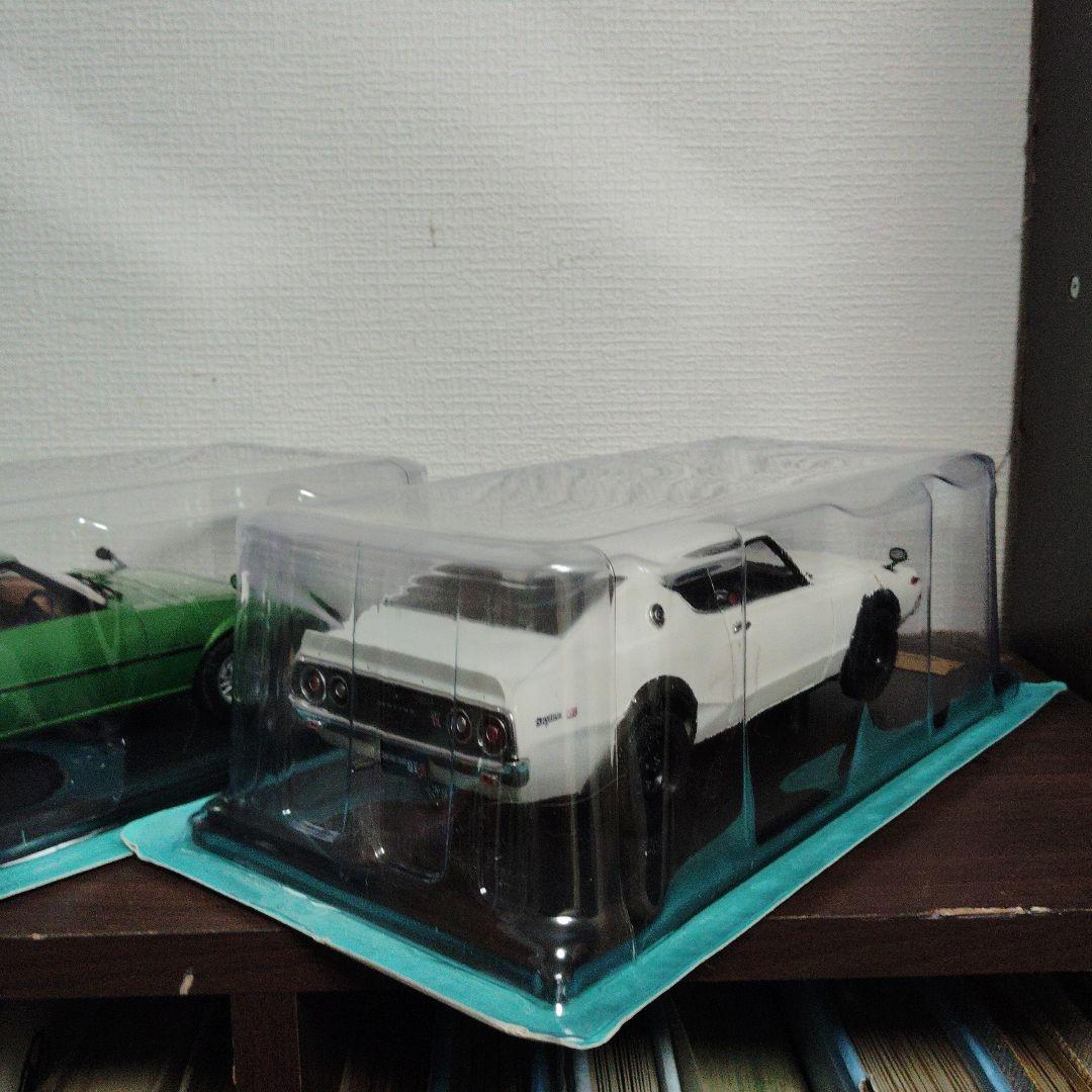 アシェット国産名車1/18　RX-7 SA22CとケンメリGT-R 2台セット