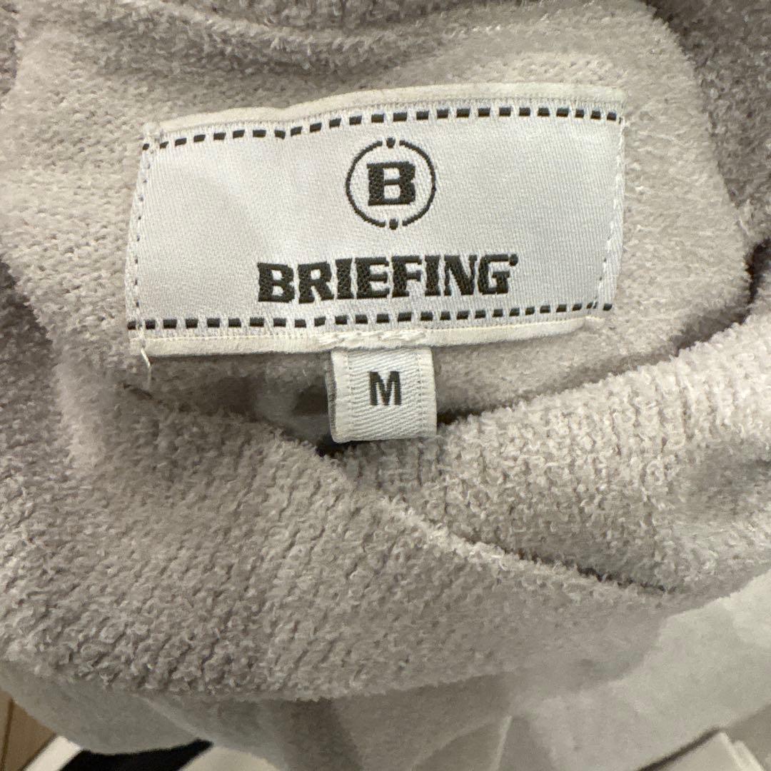 BRIEFING ハイネックセーター M ライトグレー
