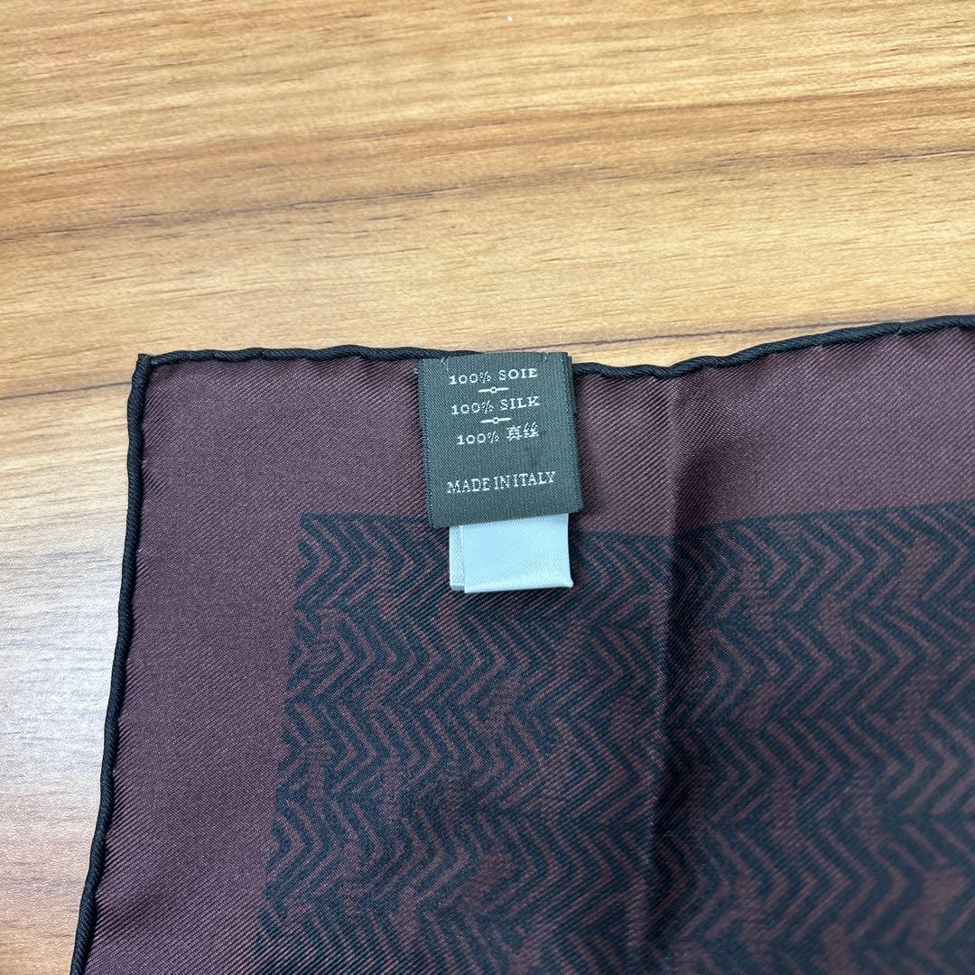 Berluti シルクハンカチ ヘリンボーン