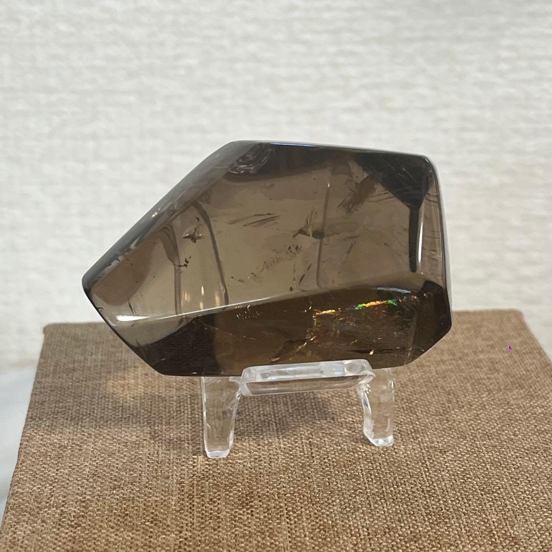 【天然石】スモーキー(ゼウス)シトリンクォーツ　フリーカット　専用箱付き 75g