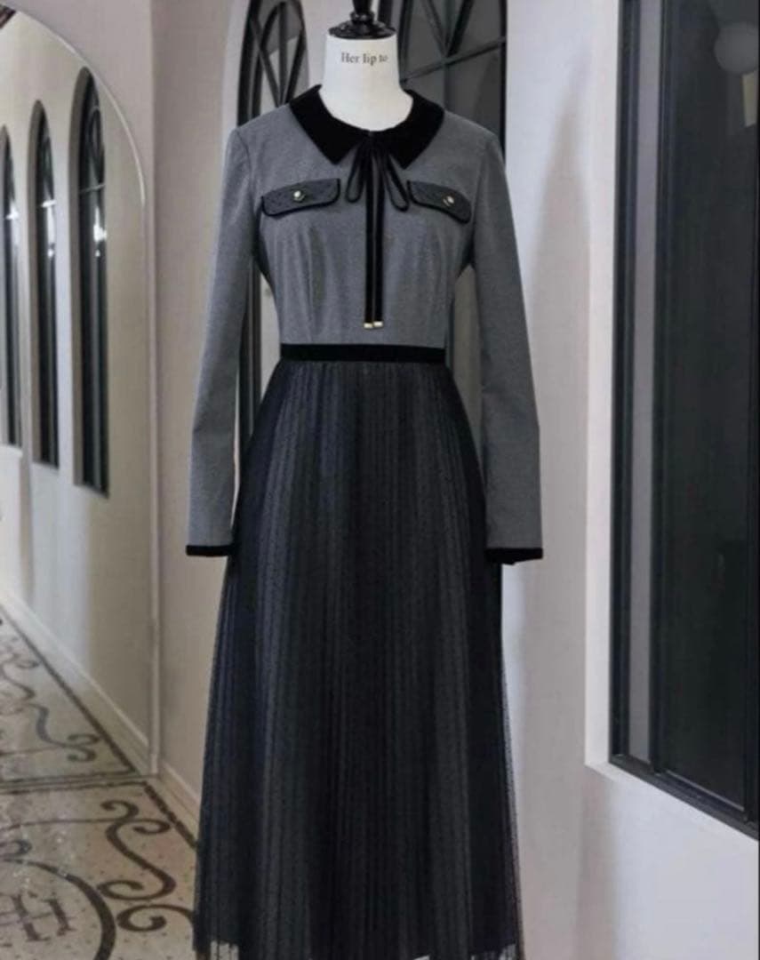 Herlipto Garnier Pleated Dress ワンピース