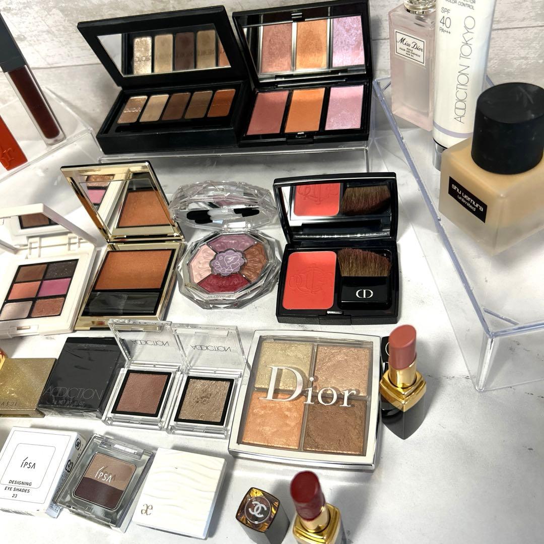 美品　コスメまとめ　デパコス　DIOR CHANEL 未使用品　残量多 化粧品