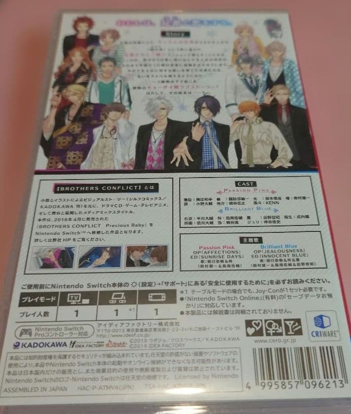 Nintendo　Switch BROTHERS CONFLICT通常版