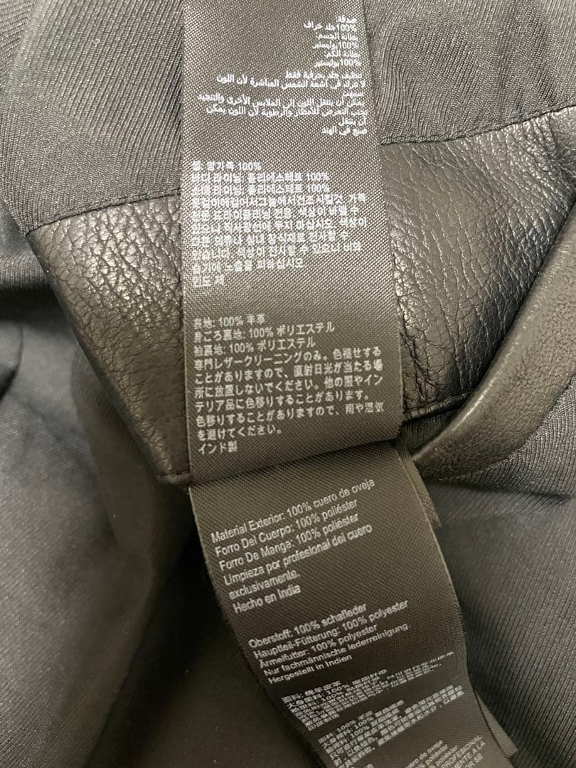 美品ALL SAINTS オールセインツ ラムレザー ライダースジャケット XS