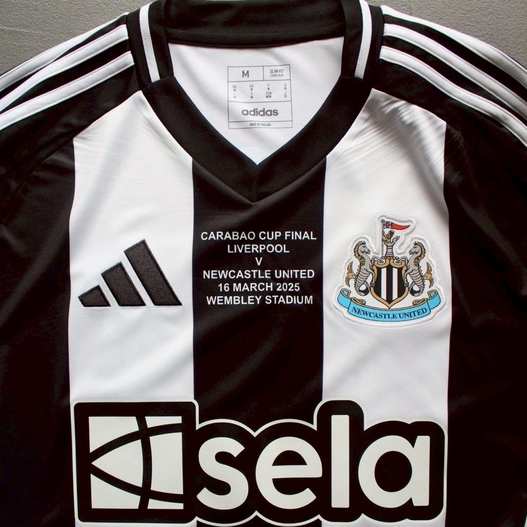 ニューカッスル 24/25 ホーム ユニフォーム カラバオ決勝仕様 イサク XL