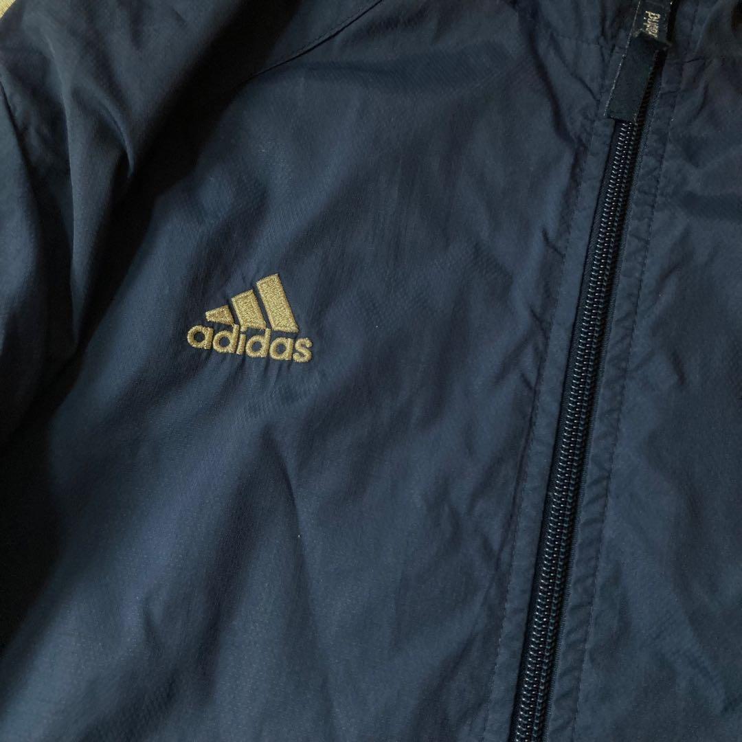 adidas レアルマドリード ナイロンジャケット スペインサッカー チームロゴ