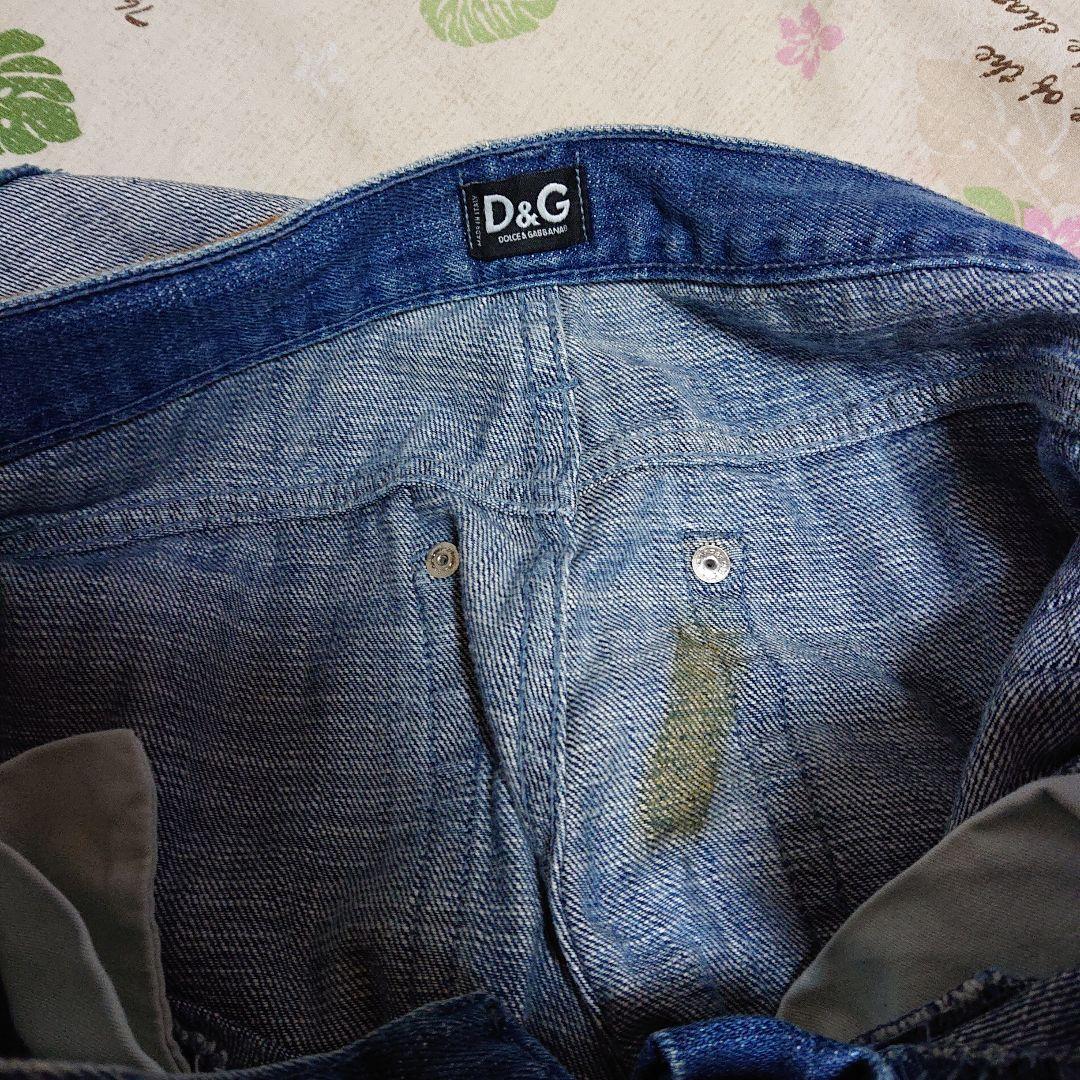 DOLCE&GABBANA ドルガバ のクラッシュリペア加工 デニム