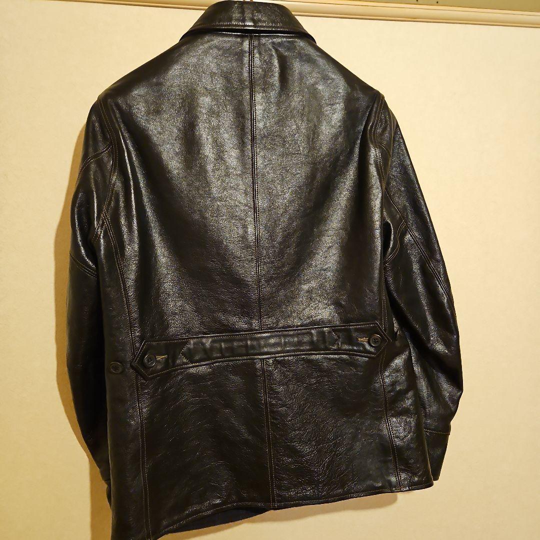 s*o様 ほぼ新品 ホースハイド トイズマッコイ カーコート レザージャケット