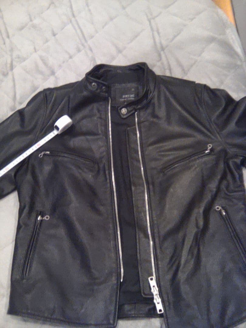 FORTIME シングルライダースジャケット 2XL　ラム皮