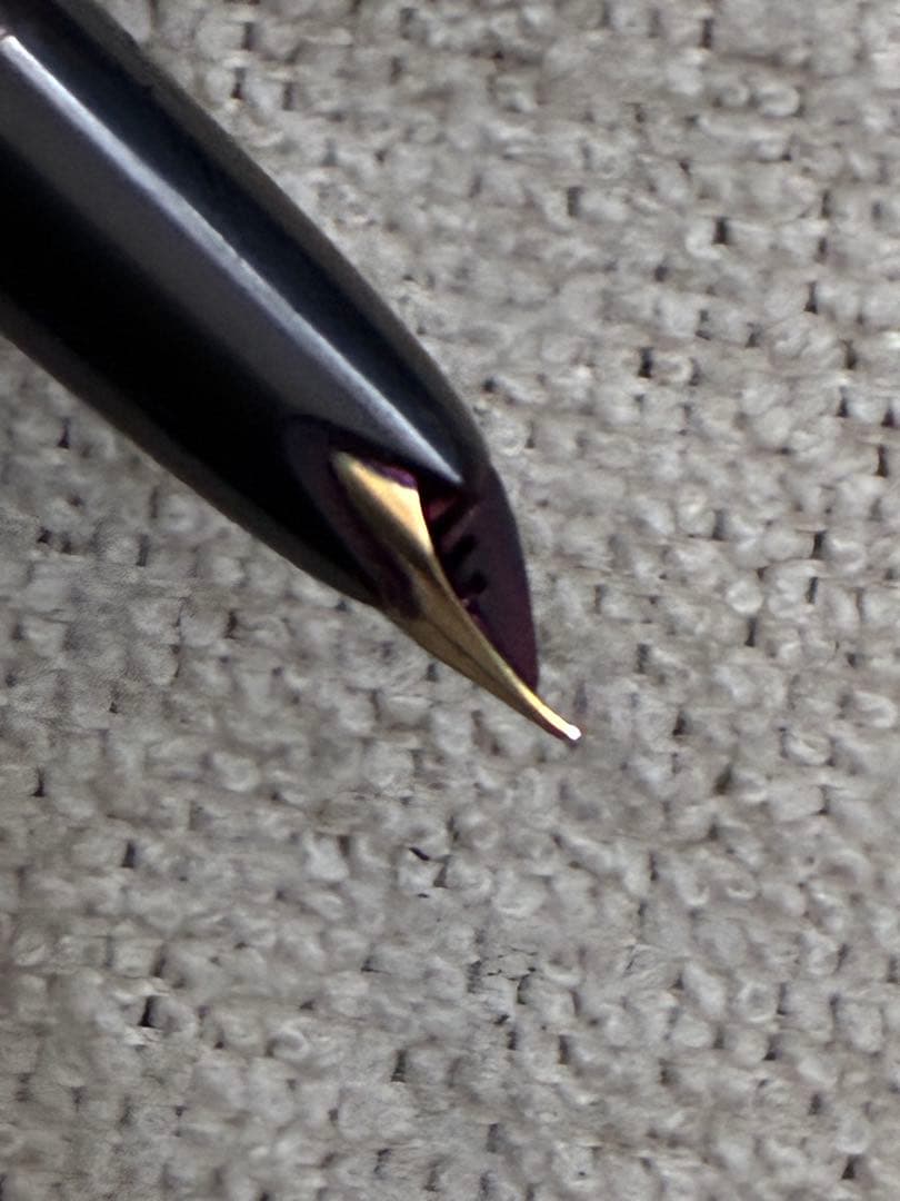 ◾️MONT BLANC モンブラン◾️万年筆 N o.14◾️黒色／金色◾️吸入式◾️
